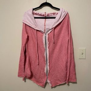 Pink Hooded Women's Top